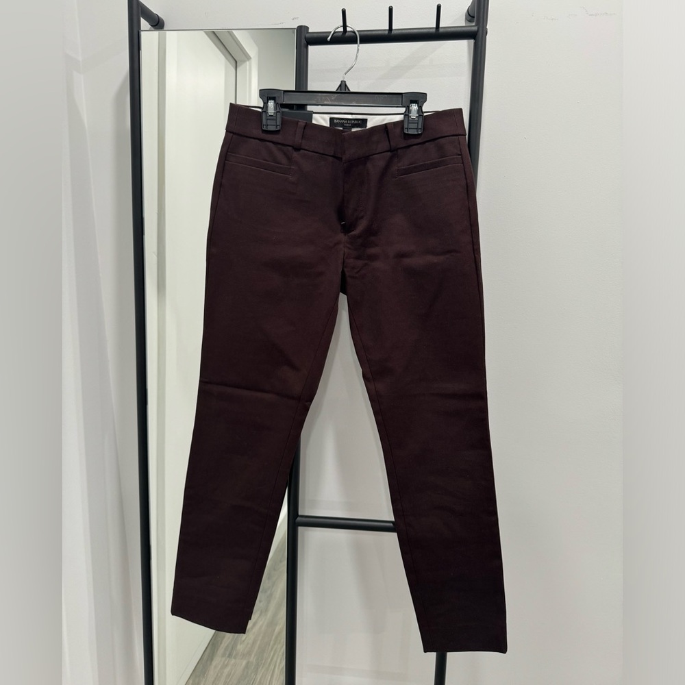 Banana Republic Skinny Sloan Pant Mahogany Brown